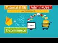 Tutorial React E--Firestore User Account Settings Part-5