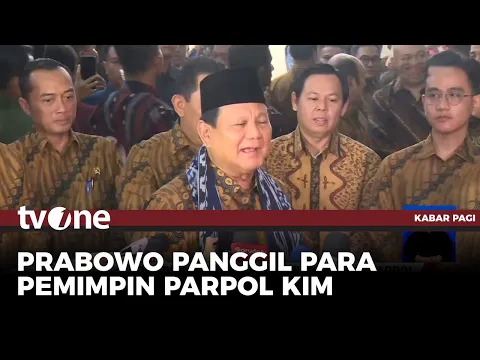 Presiden Prabowo Bertemu Pimpinan Parpol