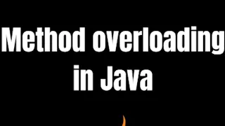 Method Overloading in Java part - 3 Java Basics 59 Java in Telugu
