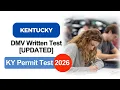 Kentucky DMV Written Test 2026 UPDATED Real KY Permit Test 20 Questions