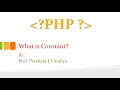 How to declare Constant in PHP Syntax-Example Difference between Constant and Variable Program