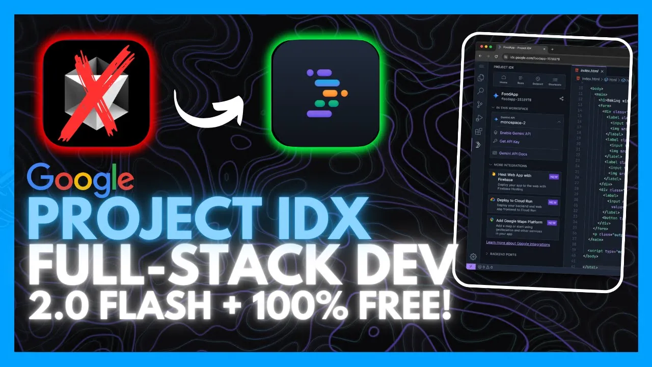 IDX + Gemini: Crie Apps Full-Stack com IA