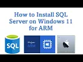 How To Install SQL Server on Mac M1 M2 M3 inside Parallels