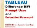 Prompt User Embedded Password Tableau
