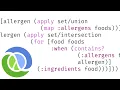 Advent of Code 2020 Day 21 Allergen Assessment in Clojure