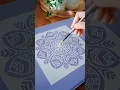 First time trying art with Mandala stencils - unexpected result