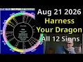 Harness Your Dragon Fire Grand Trine and Venus Kite August 21 Astrology All 12 Signs