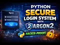 Build a Secure Login System in Python Argon2 Password Hashing Modern UI