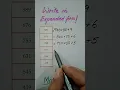 Numbers in Expanded form shorts in Expanded form