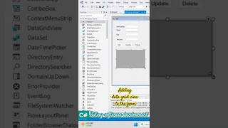 C Billing software development - Adding Data Grid View