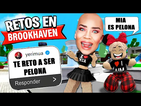 CUMPLIENDO RETOS en BROOKHAVEN con MI HERMANITO ?? (ROBLOX)