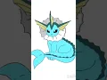 Pokemon coloring Eevee evolution Vaporeon