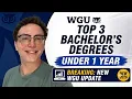3 WGU Degrees You Can Finish in Under 1 Year NEW 2026 Update