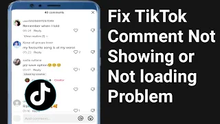 Fix TikTok Comment Not Showing or Not Loading problem 2022 Tiktok Comment no internet connection