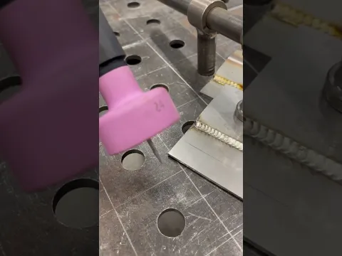 TIG сварка нержавейки соплом с диаметром 38 мм