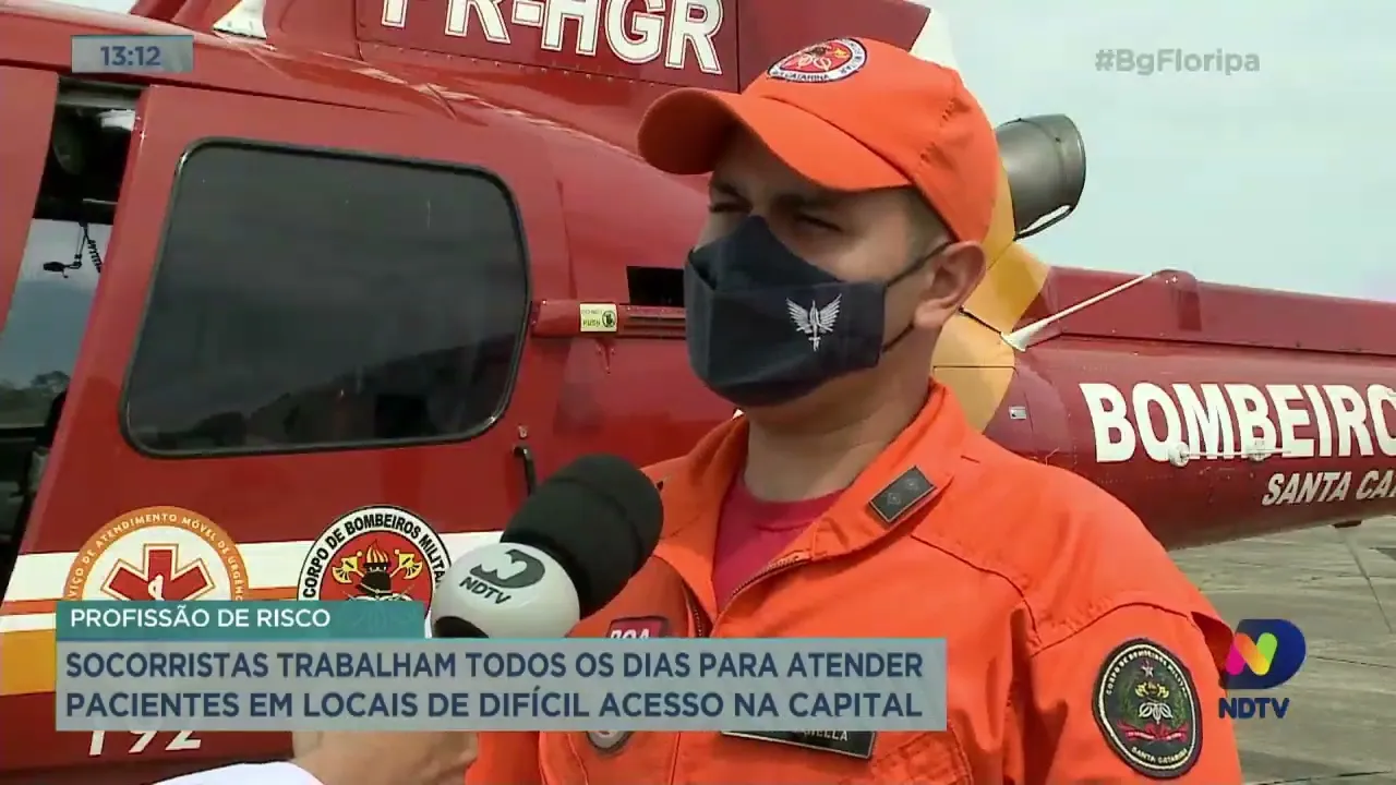Socorristas trabalham todos os dias para atender pacientes em locais de difícil acesso