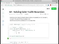 49 - Euler 1 With Recursion
