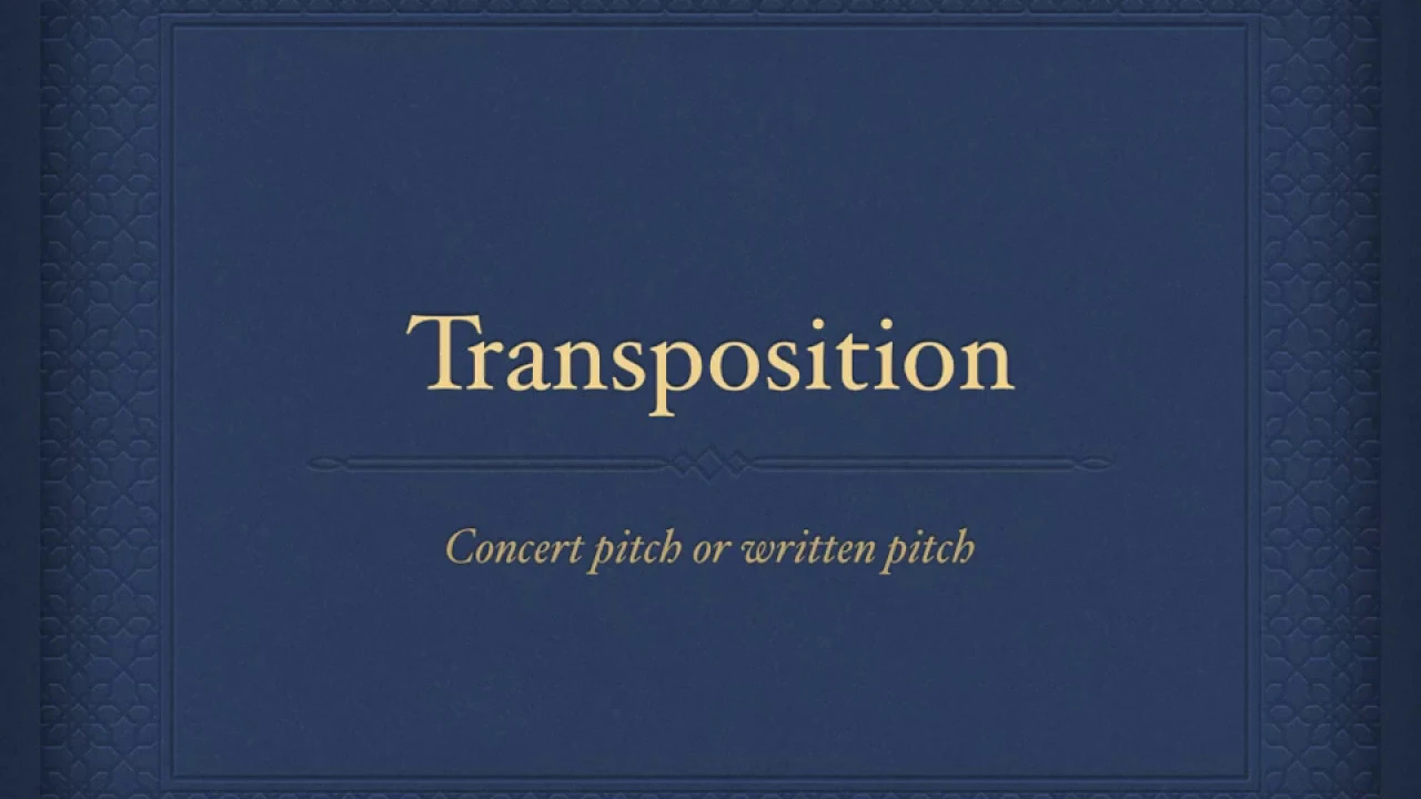 Instrumental Transposition