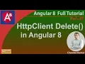 HttpClient Delete in Angular 8 Angular 8 Tutorial in Hindi
