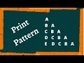 Program to Print Half Pyramid Pattern of Alphabet Tec otTeach C Basic