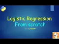Logistic Regression part 2 Implementation from scratch using only on dataset