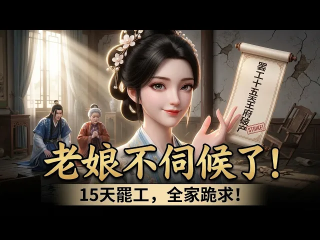 說我敗家?老娘不伺候了!罷工15天王府破產,前夫全家跪求我別走