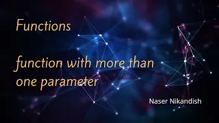 python functions with more than one parameters