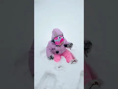 We Let Our Toddler Test the DIY Sled 🛷😂 #shorts #cars #snowday #sledding #funnykids #speed #winter