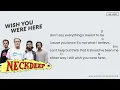 Neckdeep - Wish You Were Here (Lirik dan Chord)
