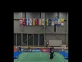 Lagu Amazing Cross Net Brian Yang vs Simon Baron Vezilier #badminton #shorts #sports #羽毛球