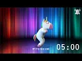 5 Minute Countdown Timer Dancing Unicorn