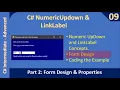 NumericUpDown and LinkLabel Control Form Design - Part 2 C Advanced