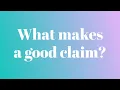 How to Write Effective Claims