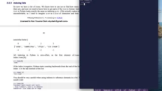 Tiny Python Projects Ch 3 Pt 6 Indexing lists