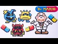 I Was Sick So I Made Dr Mario Mini Perler Bead Sprites