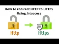 How to redirect HTTP to HTTPS Using htaccess