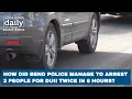 How did Bend Police manage to arrest 2 people for DUII twice in 6 hours