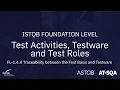 ISTQB Foundation Level 1 4 4 Traceability between the Test Basis and Testware