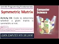 How to Check if a Matrix is Symmetric in Python Write Optimize Your Code in VS Code