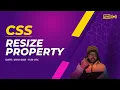 CSS for beginners Learn Resize Property