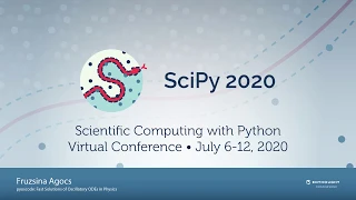pyoscode Fast Solutions of Oscillatory ODEs in Physics SciPy 2020 Agocs Handley Hobson Lasenby
