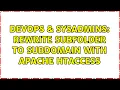 DevOps SysAdmins Rewrite subfolder to subdomain with Apache htaccess