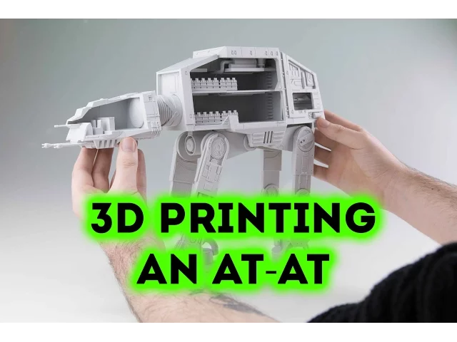 Detailed AT-AT from Star Wars Scale 1:75 video thumbnail