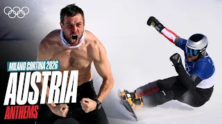 Austrian Excellence! 🇦🇹🥇 at Milano Cortina 2026 | Anthems