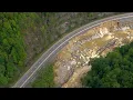 Watch Sky 4 flies over I-40 washed away during Helene