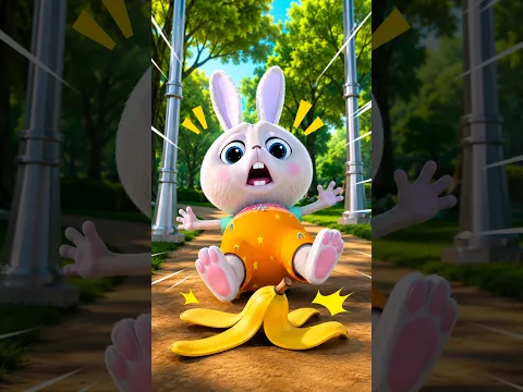 He Dropped a Banana Peel… OH NO! 🍌😱 #SafetyForKids#GoodHabitsKids #KidsLearning #BananaPeel