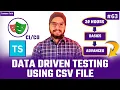 Playwright TypeScript Data Driven Testing in Playwright with TypeScript Using CSV File