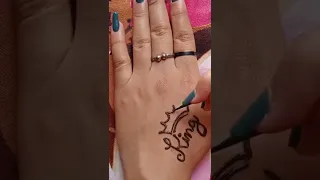 King Tattoo Mehndi Design King Tattoo For Boys King Mehndi Subscribe 