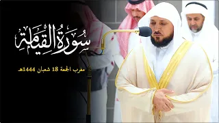 سـورة القيامة كاملة تلاوة تحبيرية بديعة من الشيخ د ماهر المعيقلي مغرب الجمعة ١٨ ٨ ١٤٤٤هـ 