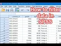 Filtering data in SPSS